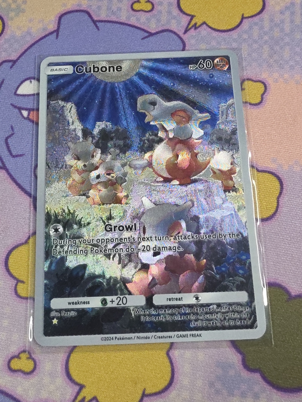 Pokemon Cubone Fan Art Card